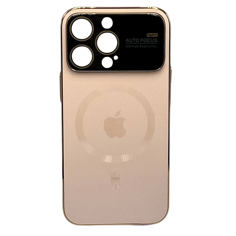 Чехол Auto Focus Slim Magsafe PC для Apple iPhone 13 Pro Champaign Gold