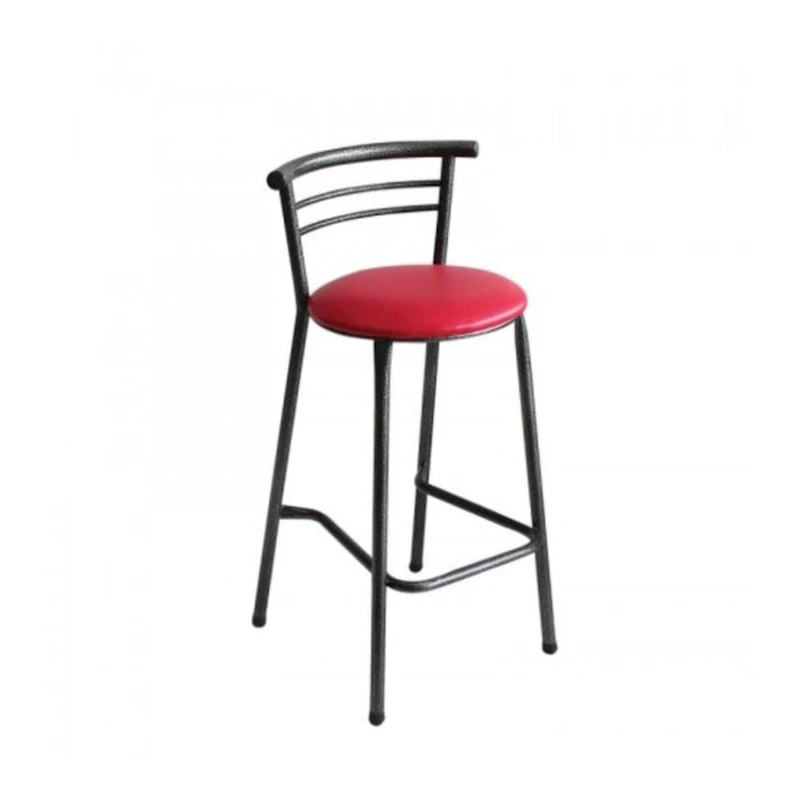 Барный стул EFM-0159, 70х38 см, нержавеющая сталь, черный/красный Барный стул EFM-0159, 70х38 см, нержавеющая сталь, черный/красный