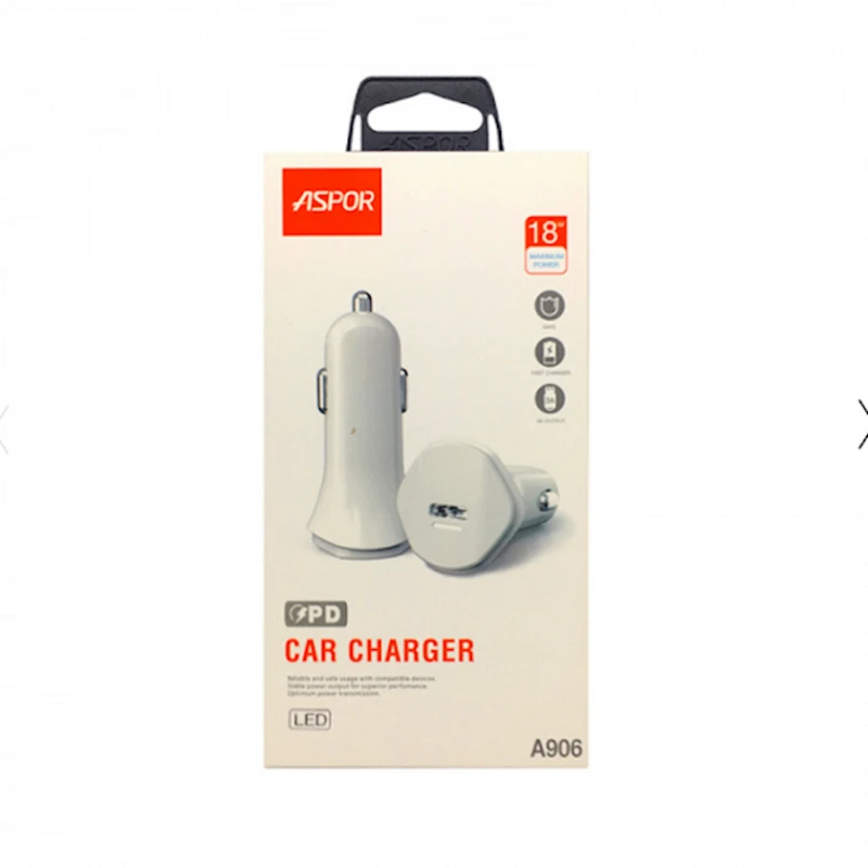 Автомобильное зарядное устройство Aspor A906 20W Автомобильное зарядное устройство Aspor A906 20W