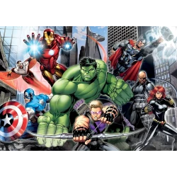 Пазл Clementoni 23688 Marvel Avengers Super Color, картон, 104 элементов, 68х48 см Пазл Clementoni 23688 Marvel Avengers Super Color, картон, 104 элементов, 68х48 см