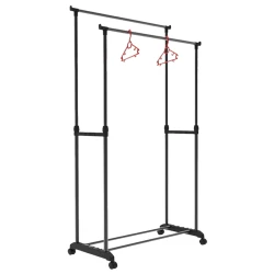 Передвижная вешалка для одежды Shore Duo 18004, металл/пластик, 42x80x88/153 см Передвижная вешалка для одежды Shore Duo 18004, металл/пластик, 42x80x88/153 см