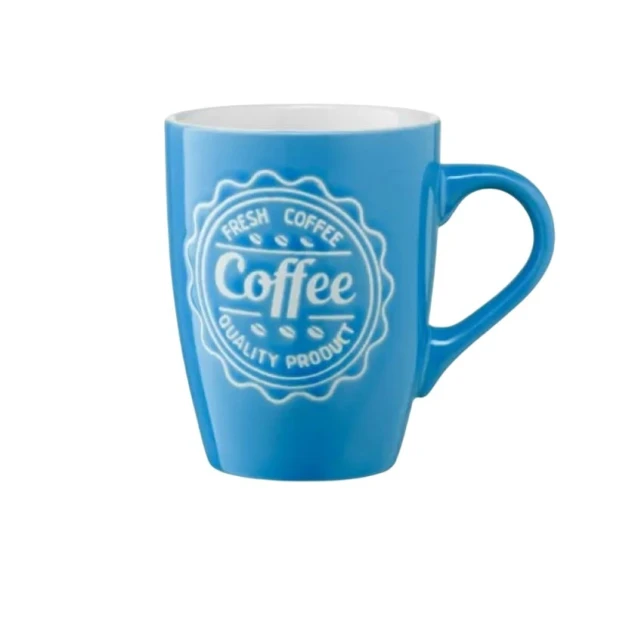 Чашка Ardesto Coffee, керамика, голубая, 330 мл