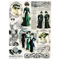 Рисовая бумага для декупажа Cadence - 46, А3, 29.7x42 см