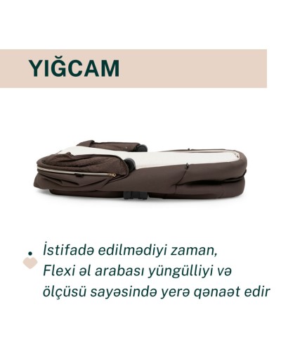 Uşaq arabası Flexi, qəhvəyi - 06087137320000