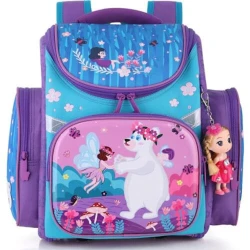 Школьный рюкзак Delune XDS3-183, фиолетовый/голубой