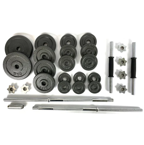 Набор гантелей и штанги York, 50 кг Набор гантелей и штанги York, 50 кг