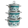 Набор кастрюль Vitross Odelis 1SD165S, эмаль, белый/синий, 3 шт Набор кастрюль Vitross Odelis 1SD165S, эмаль, белый/синий, 3 шт