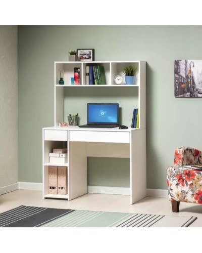 Kompüter masası Stellaj HS group 010, ağ, 147x100x49 sm - HS group yazi masasi_111010