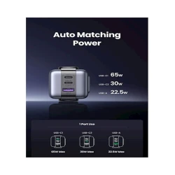 Сетевое зарядное устройство Ugreen Nexode CD361 25685B, Black