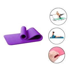Мат для йоги WS0684, фиолетовый, 180x80x1 см
