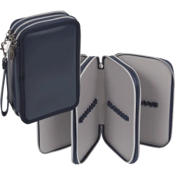 Школьный пенал deVente Yume, 20x14.5x6.5 см, синий