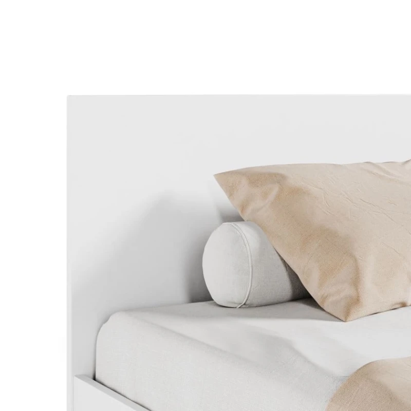 Tək nəfərlik çarpayı Art_tek_yataq (100) 17, laminat, ağ, 200x85x100 sm