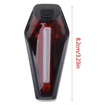 Velosiped üçün fənər Stop, plastik, qırmızı/qara