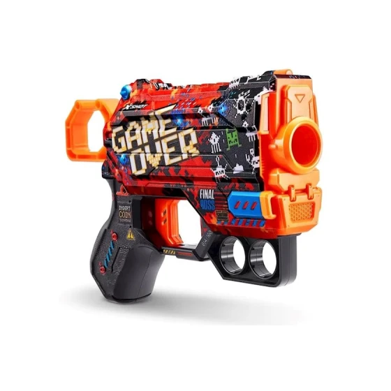 Бластер Zuru X-Shot Skins Menace Gave Over, 8 дротиков, 8+, разноцветный