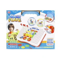 Мозаика Han Bo Magic Plate Puzzle Assembly, 144 шт, пластик, 22x18 см Мозаика Han Bo Magic Plate Puzzle Assembly, 144 шт, пластик, 22x18 см