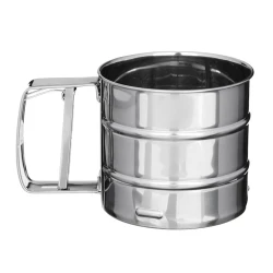 Кружка-сито, диаметр 10 см, 375 г, металл, серебристый