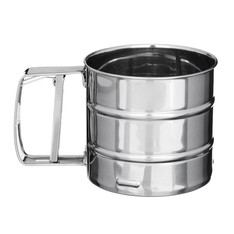 Кружка-сито, диаметр 10 см, 375 г, металл, серебристый