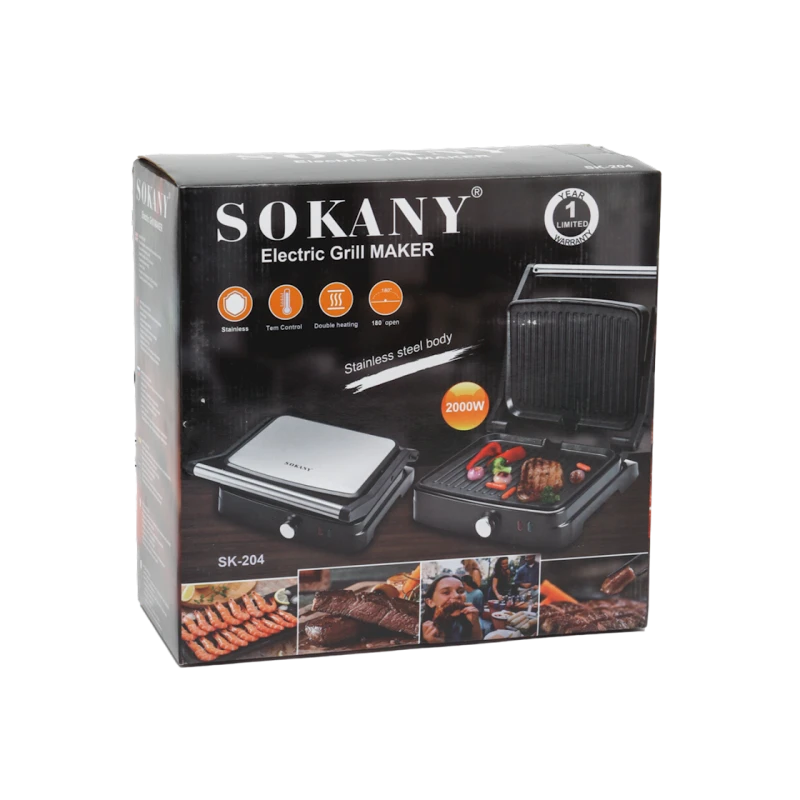 Электрический гриль Sokany SK-204 Электрический гриль Sokany SK-204
