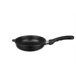 Сковородка Leggno Black Premium BLK2200TV24IND, 24 см, чугунная, черный