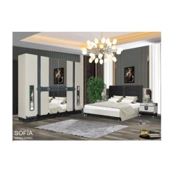 Yataq otağı dəsti Sofia, krem, Laminat Yataq otağı dəsti Sofia, krem, Laminat