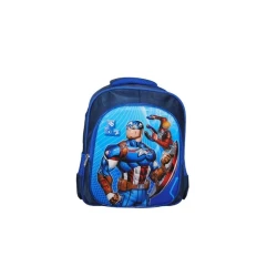 Məktəbli bel çantası BS-119, 32x25x15 sm, su keçirməyən parça, göy