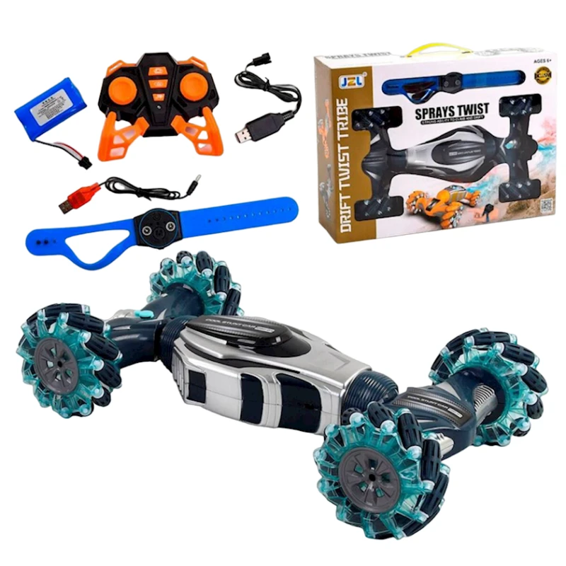 Машина радиоуправляемая с пультом управления Sprays Twist JZL 3966SPR, 39x22x12 см, от 6 лет, черная Машина радиоуправляемая с пультом управления Sprays Twist JZL 3966SPR, 39x22x12 см, от 6 лет, черная