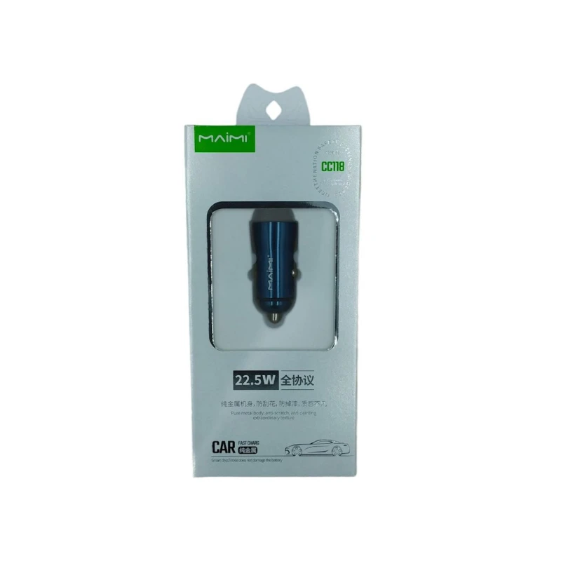 Автомобильное зарядное устройство Maimi CC118 Blue Автомобильное зарядное устройство Maimi CC118 Blue