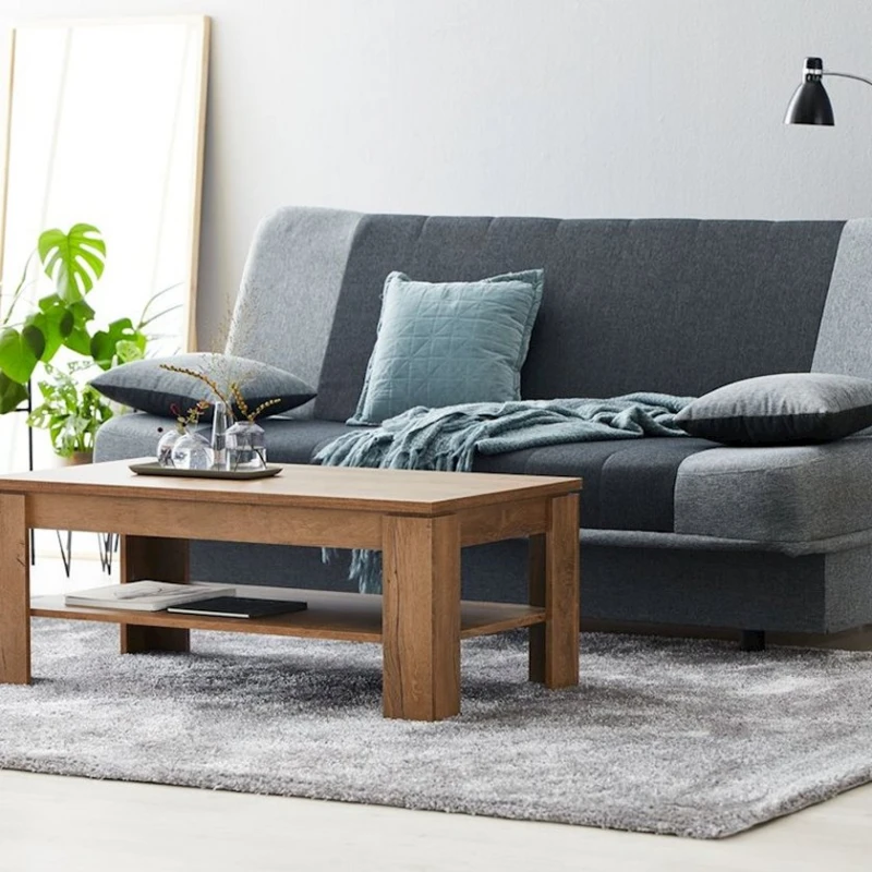 Журнальный стол JYSK Vedde, 60x110x45 см, меламин/ДСП, коричневый Журнальный стол JYSK Vedde, 60x110x45 см, меламин/ДСП, коричневый