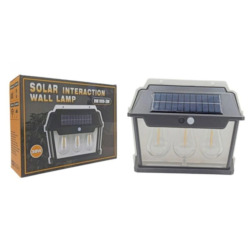 Уличный светильник HW 999-3W, на солнечной энергии, 3 Вт, черный Уличный светильник HW 999-3W, на солнечной энергии, 3 Вт, черный