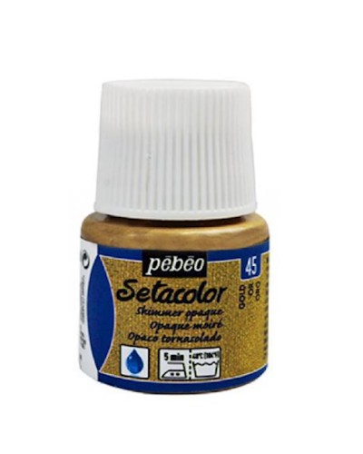 Zərli boya Pebeo parça üçün Setacolor Shimmer Opaque gold 45 ml, qızılı