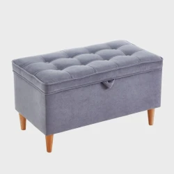 Пуфик 86, ткань, голубой, 40x35x80 см Пуфик 86, ткань, голубой, 40x35x80 см