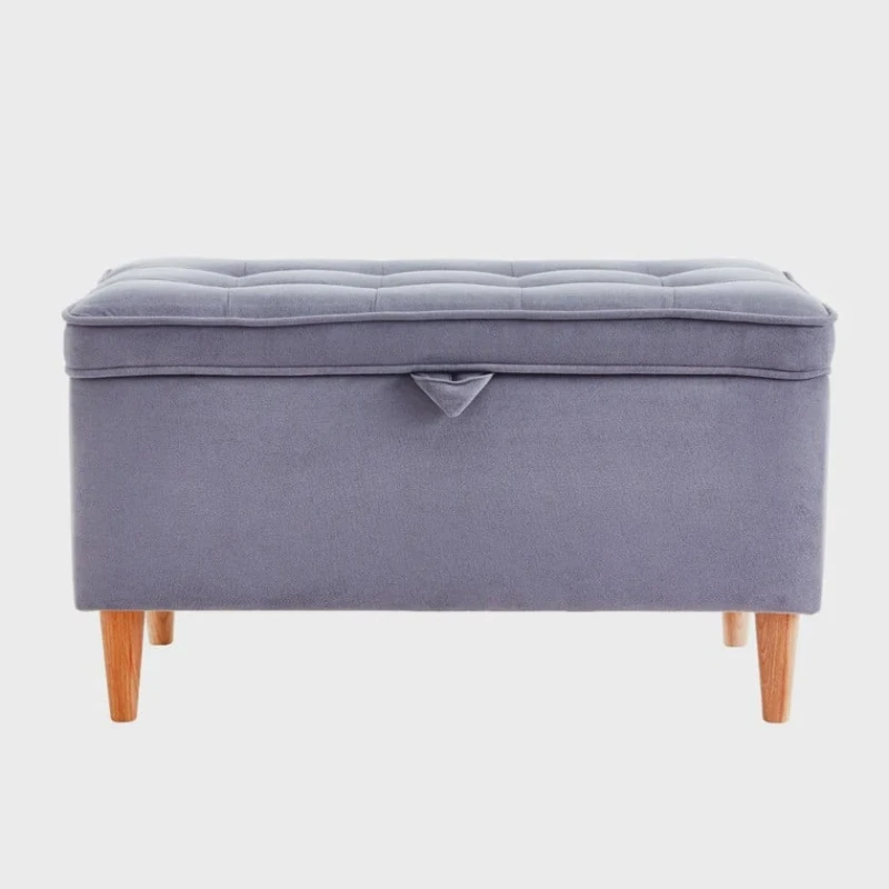 Пуфик 86, ткань, голубой, 40x35x80 см Пуфик 86, ткань, голубой, 40x35x80 см