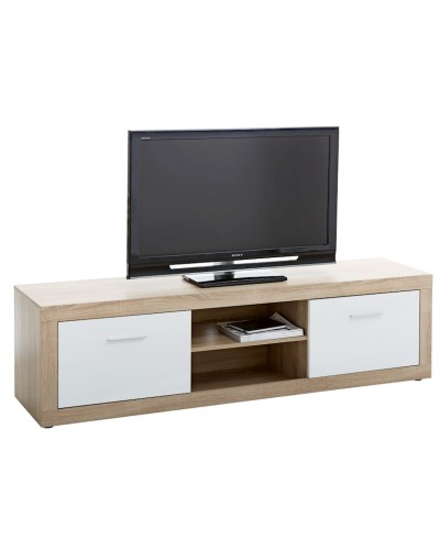 TV üçün tumba JYSK Favrbo, palıd/ağ