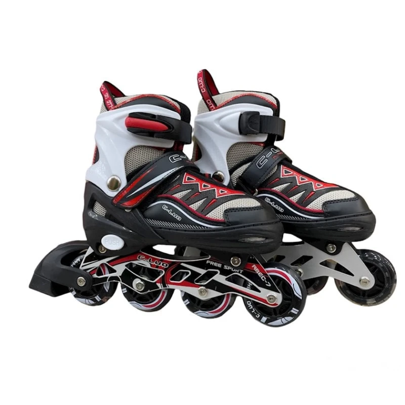 Roliklər uşaqlar üçün YY-803A, ölçü L (38-41), qırmızı/qara Roliklər uşaqlar üçün YY-803A, ölçü L (38-41), qırmızı/qara