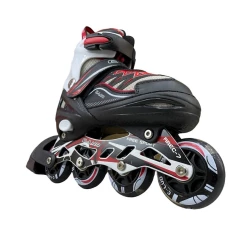 Роликовые коньки для детей YY-803A, размер L (38-41), красный/черный Роликовые коньки для детей YY-803A, размер L (38-41), красный/черный