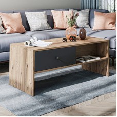 Jurnallıq masa Ev Plus ev_12116055, LDSP, antrasit, qəhvəyi, 110x50x45 sm