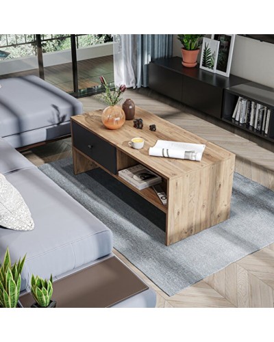 Jurnallıq masa Ev Plus ev_12116055, LDSP, antrasit, qəhvəyi, 110x50x45 sm