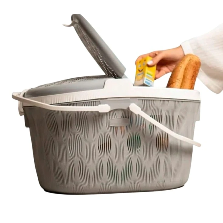 Корзина для пикника HomeKet, пластик, серый Корзина для пикника HomeKet, пластик, серый