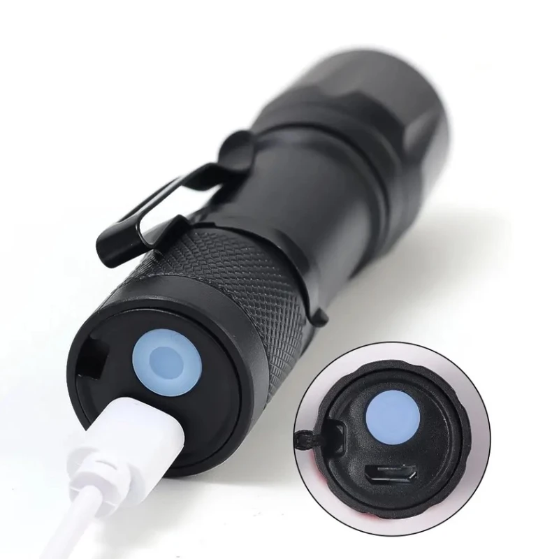 Əl fənəri nh_cda4, alüminium, qara