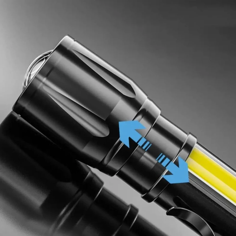 Əl fənəri nh_cda4, alüminium, qara