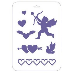 Трафарет Невская палитра Сонет Амур, пластиковый, 22х31 см