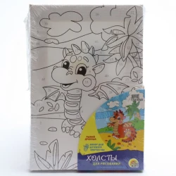 Nömrələr üzrə kətan Рыжий Кот Рыжий дракоша, 10x15 sm Nömrələr üzrə kətan Рыжий Кот Рыжий дракоша, 10x15 sm