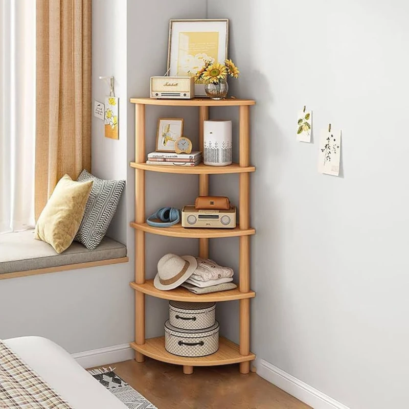 Угловая полка, пятиярусная, коричневая Угловая полка, пятиярусная, коричневая