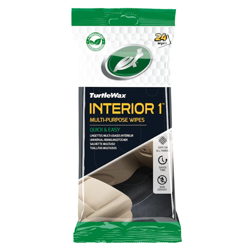 Влажные салфетки для очищения салона Turtle Wax Interior 1 24 шт Влажные салфетки для очищения салона Turtle Wax Interior 1 24 шт