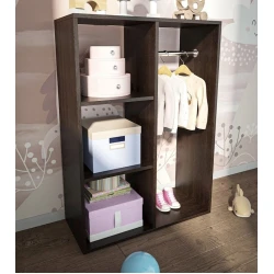 Открытый шкаф Letta ЛДСП, черная, 112x35x80 см