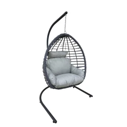 Bağ yelləncəyi Formet Findik MyGardenBaku_10009, tək nəfərlik, boz