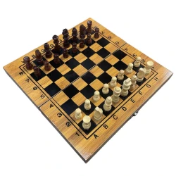 Шахматы + шашки + нарды (3 в 1) SNT-2748224537879, дерево, 50x50x5 см Шахматы + шашки + нарды (3 в 1) SNT-2748224537879, дерево, 50x50x5 см