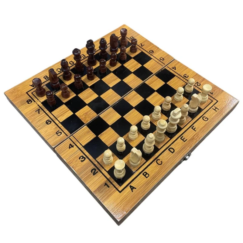 Şahmat + dama + nərd (3-ü 1-də) SNT-2748224537879, taxta, 50x50x5 sm