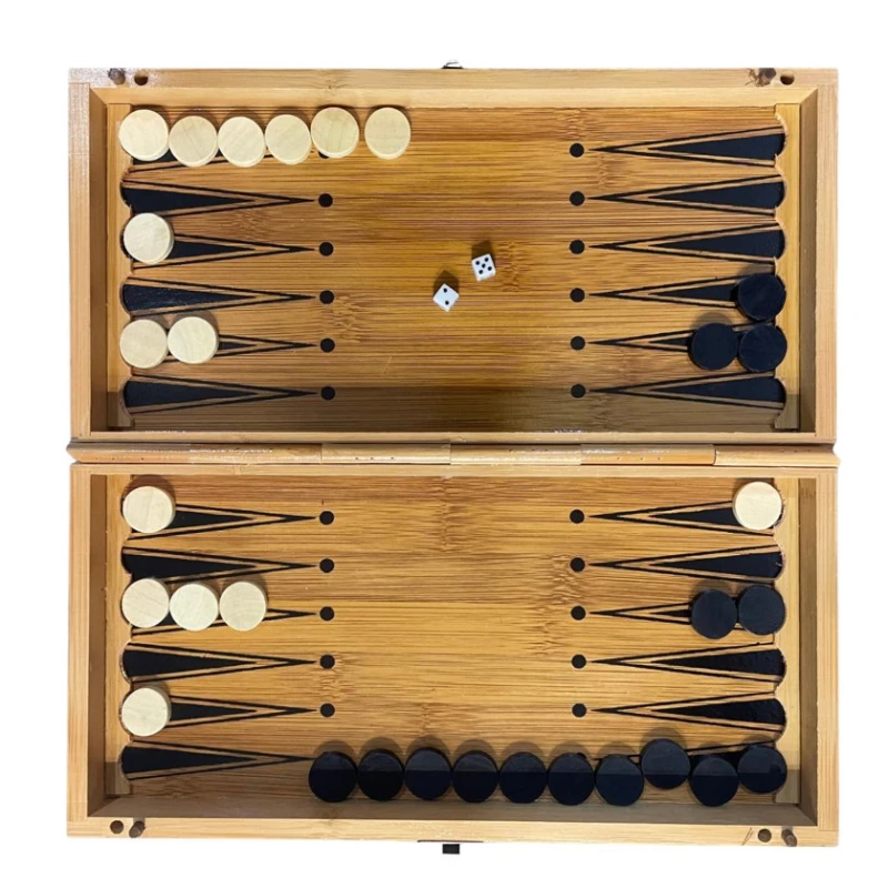 Şahmat + dama + nərd (3-ü 1-də) SNT-2748224537879, taxta, 50x50x5 sm