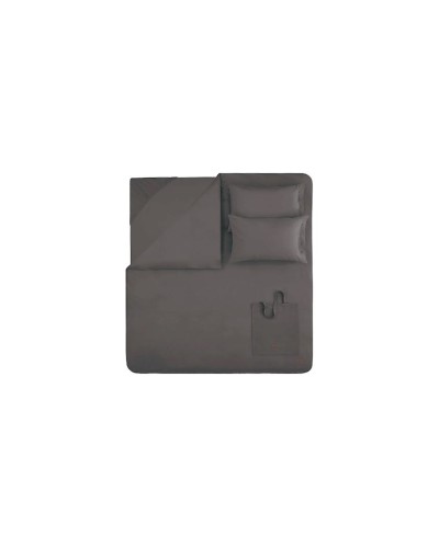 Yataq dəsti Yataş Plain, yorğan üzü 200x220 sm, mələfə 160x200 sm, yastıq üzü 50x70 sm (2 əd), ikinəfərlik, pambıq, qara